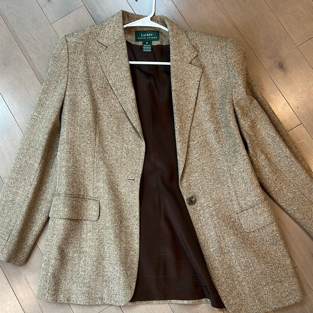 Ralph Lauren tweed blazer size 12